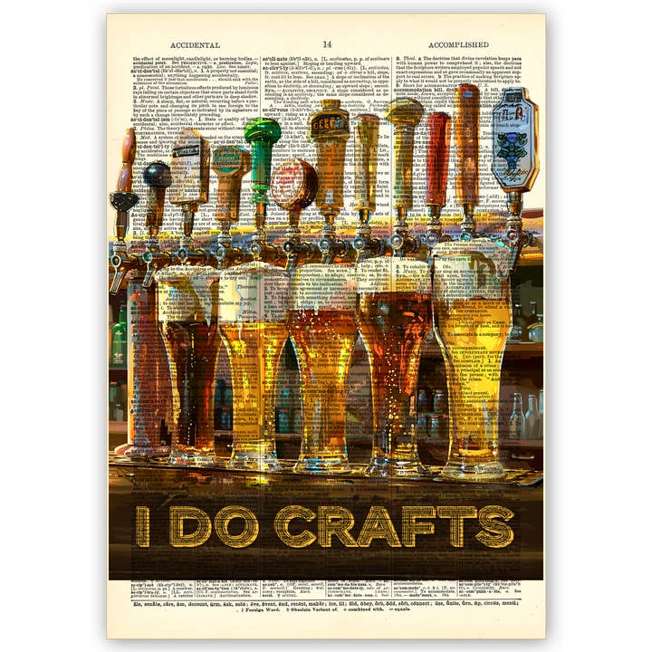 Art Print Dictionary Page | Before Coffee for wholesale by Vintage Dictionary Art