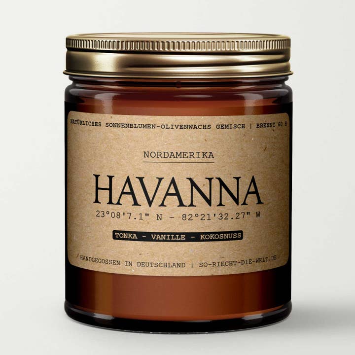 So riecht die Welt - Wholesale Jar/Filled Candle - Havanna candle - tonka | vanilla | coconut3