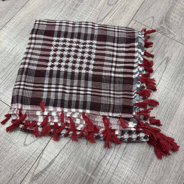 Ecovear - Wholesale Scarf - Men's - Arabesque Plaid Tassel Scarf for Men9