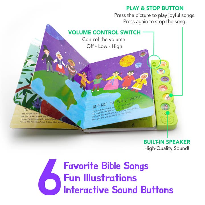 Hello 2 Kids – wholesale Musical toy – Kids & baby – Sing Along with Jesus - Sound Book1