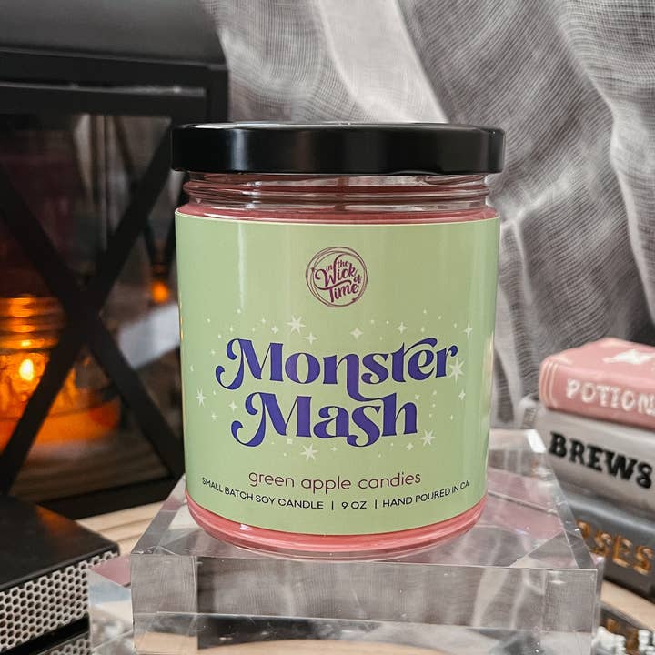 In the Wick of Time - Wholesale Jar/Filled Candle - Monster Mash Candle | 9 oz