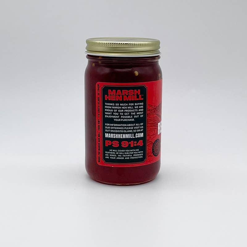 Marsh Hen Mill - Wholesale Jam/Jelly - Red Pepper Jelly 9 oz (12 Pack Case)1