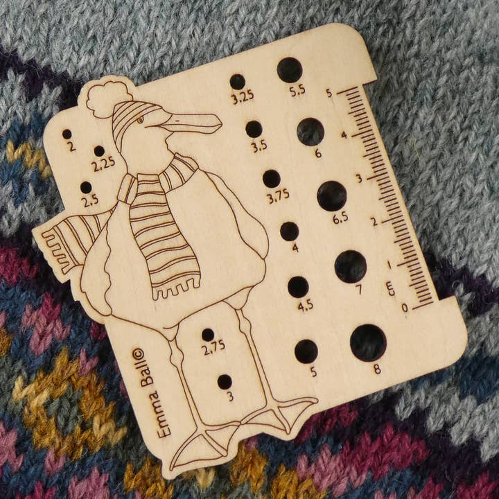 Emma Ball Ltd - Wholesale Knitting/Crochet Supplies - POS Filled Wooden Needle Gauge (48 in total)8