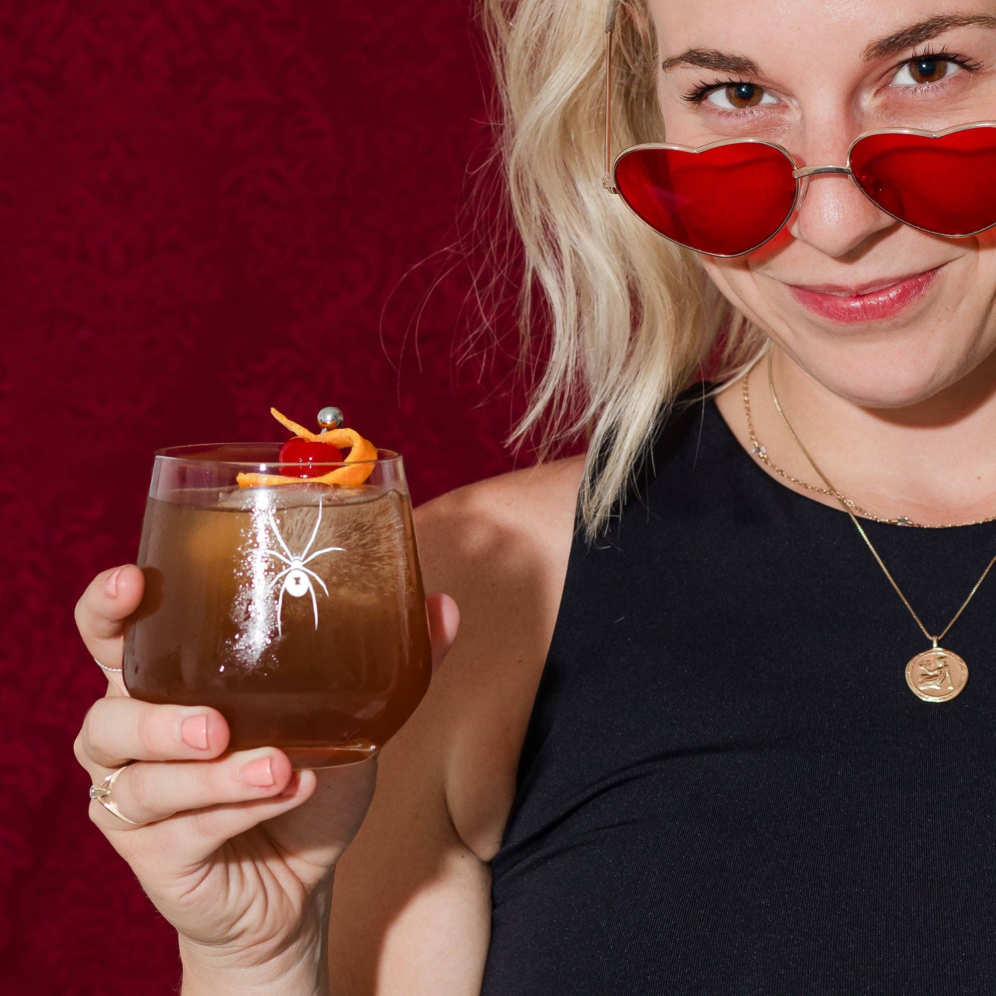 Hey That's My Glass - Wholesale Cocktail/Liquor Glass - Black Widow