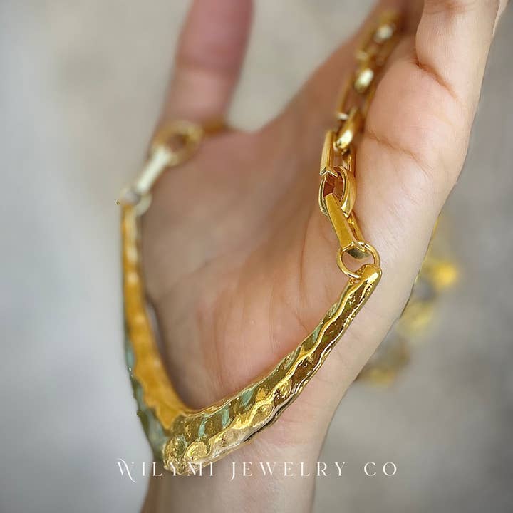 WILYMI Jewelry Co - Wholesale Link & Chain Necklace - Anchor Necklace | 24k Gold Filled | Custom Length4