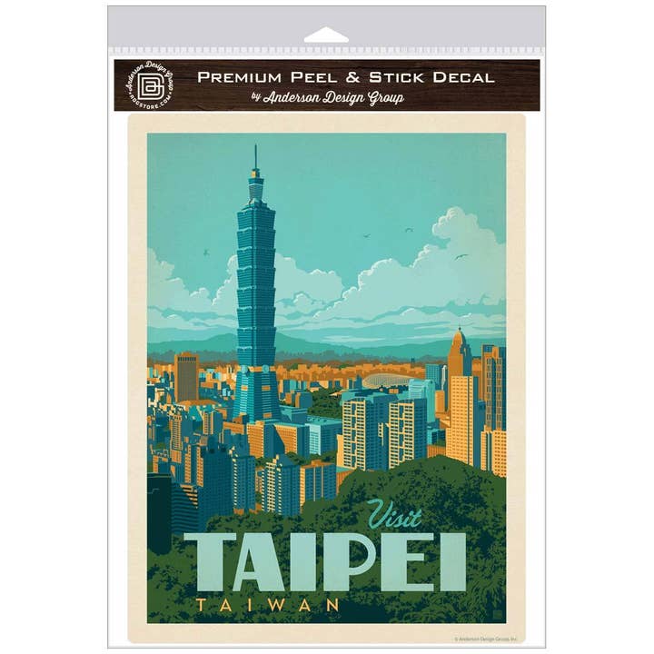 RetroPlanet - Wholesale Wall Decal/Stickers - Visit Taipei Taiwan Wall Decal3