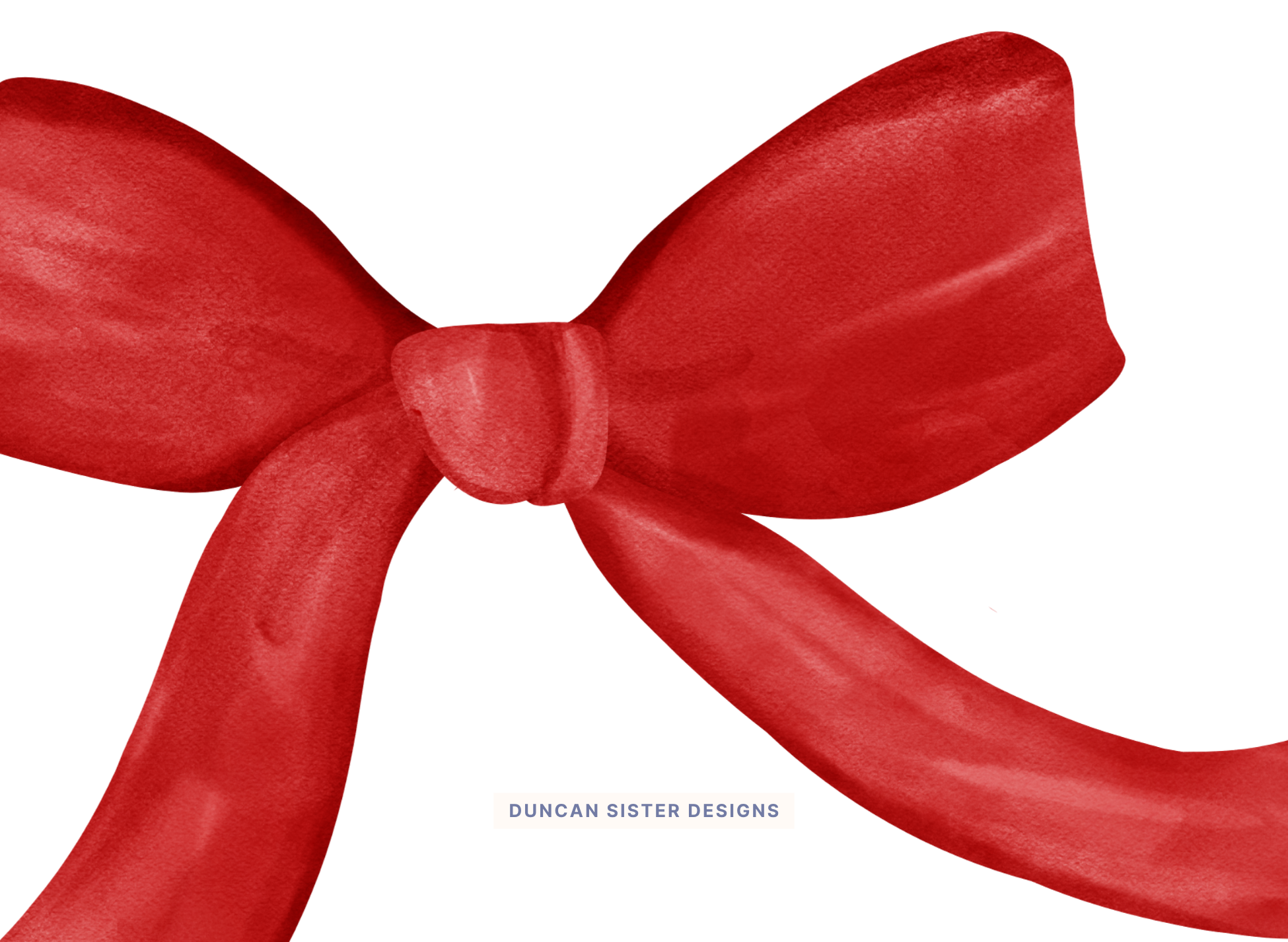 Duncan Sister Designs - Wholesale Stationery/Notecard Set - Chinoiserie Christmas and Bow Notecard – Set of 8, USA Made2