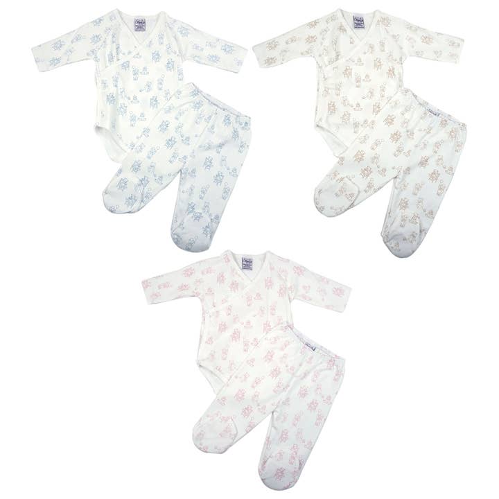 Bodysuit & Footed Pant Set - Bears for wholesale by MARCELA