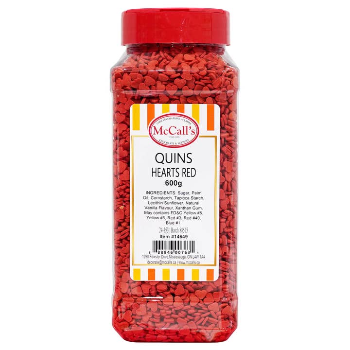 QUINS HEARTS RED 600 g for wholesale by McCall's