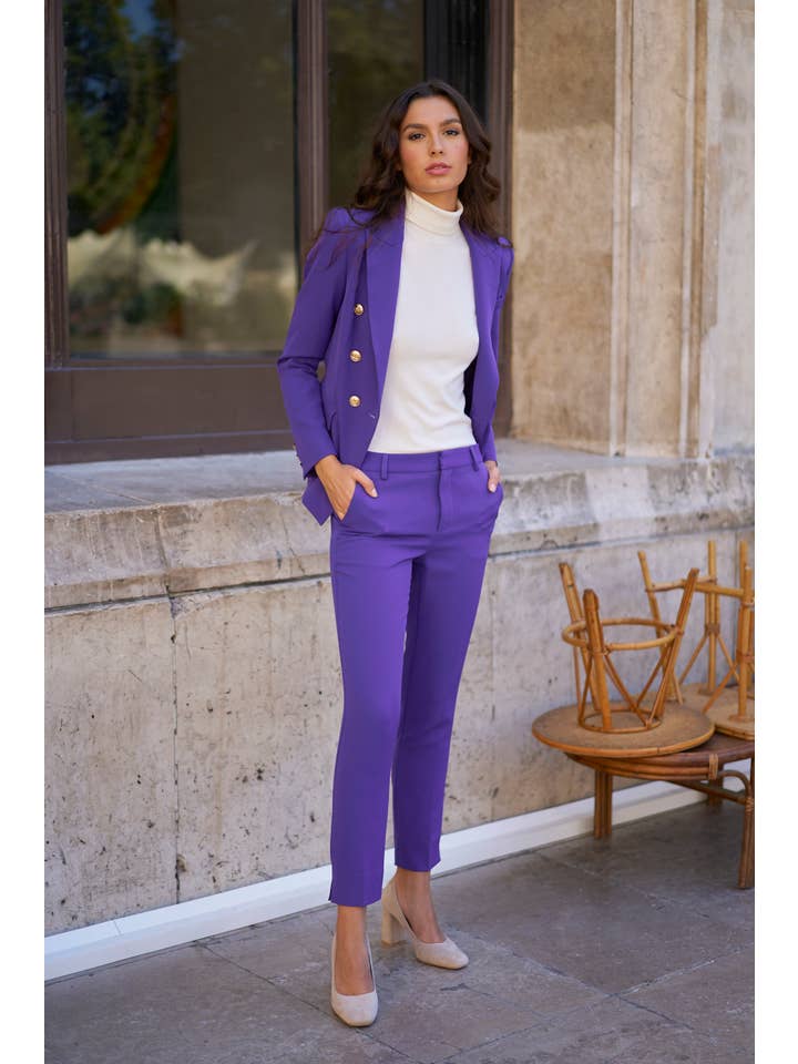 Attentif Paris - Wholesale Broek - Dames - Attentif Paris tijdloze high-waisted sigarettenbroek58