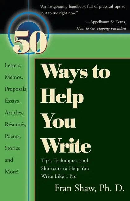 Books by splitShops - Wholesale Reference - 50 Ways to Help You Write - Paperback0