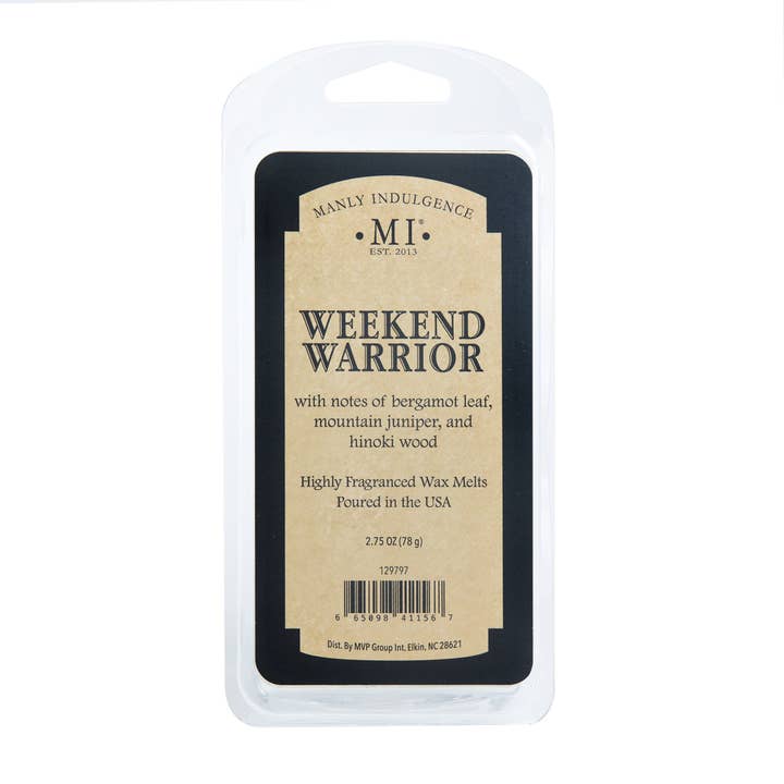 Weekend Warrior, Manly Indulgence Wax Melts, 2.75 oz for wholesale by MVP Group International INC