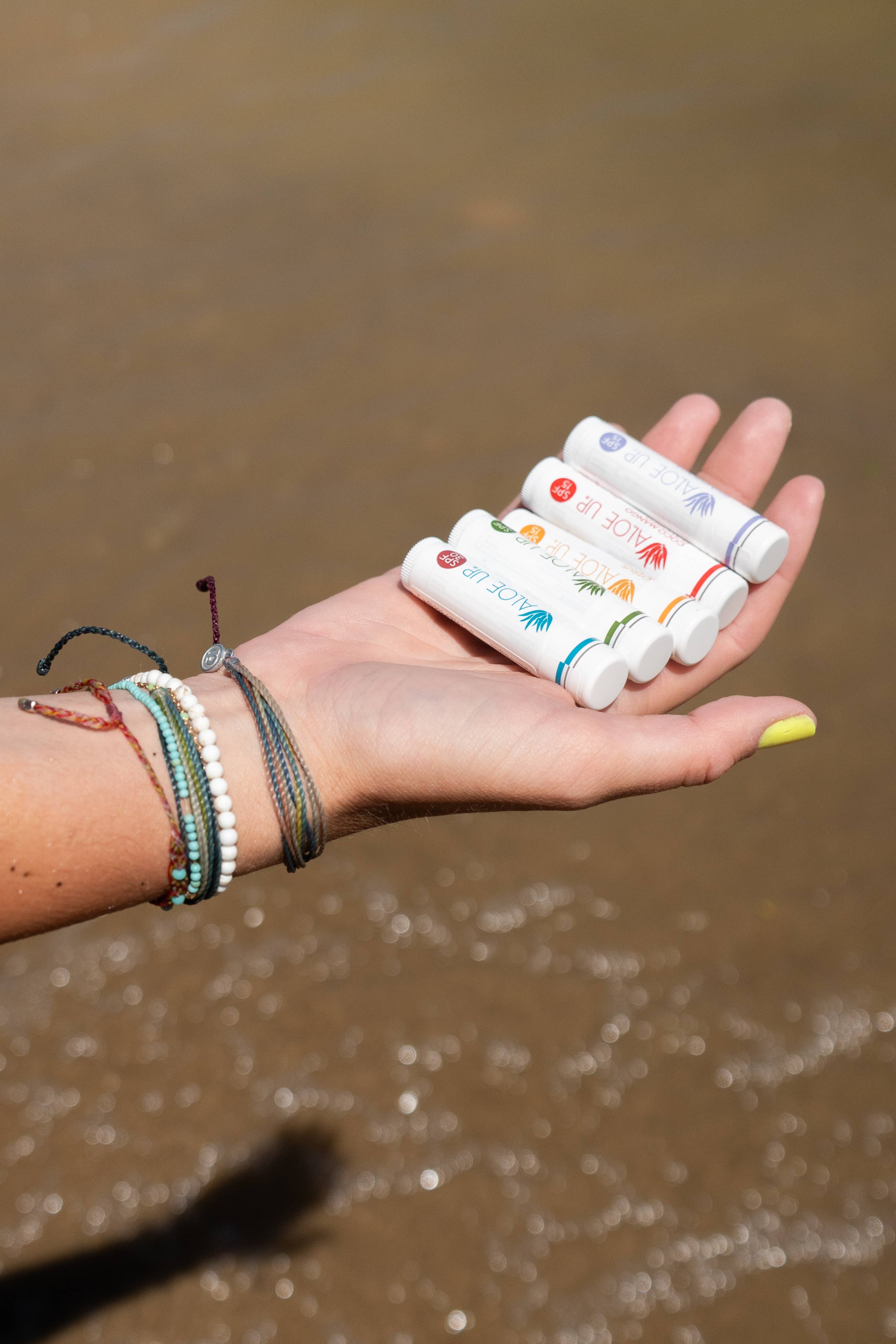 Aloe Up Sun & Skincare - Wholesale Lip Balm - White Collection Lip Balm SPF 15 - Coco Mango2