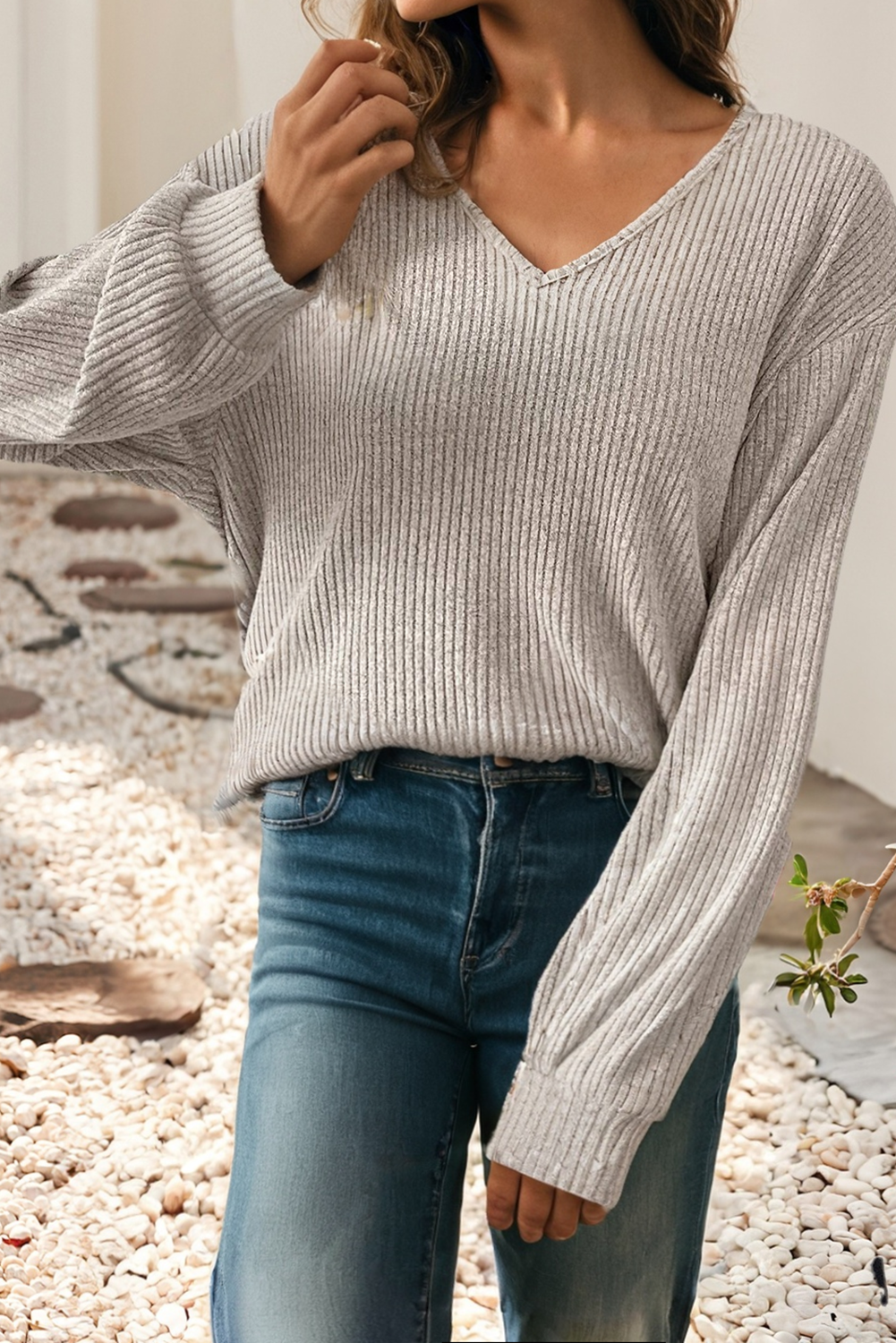 Little Daisy Closet - Wholesale Knit Sweater - Women's - LDC Leopard-Print Back Bow Tie Drop Shoulder Long Sleeve Top1