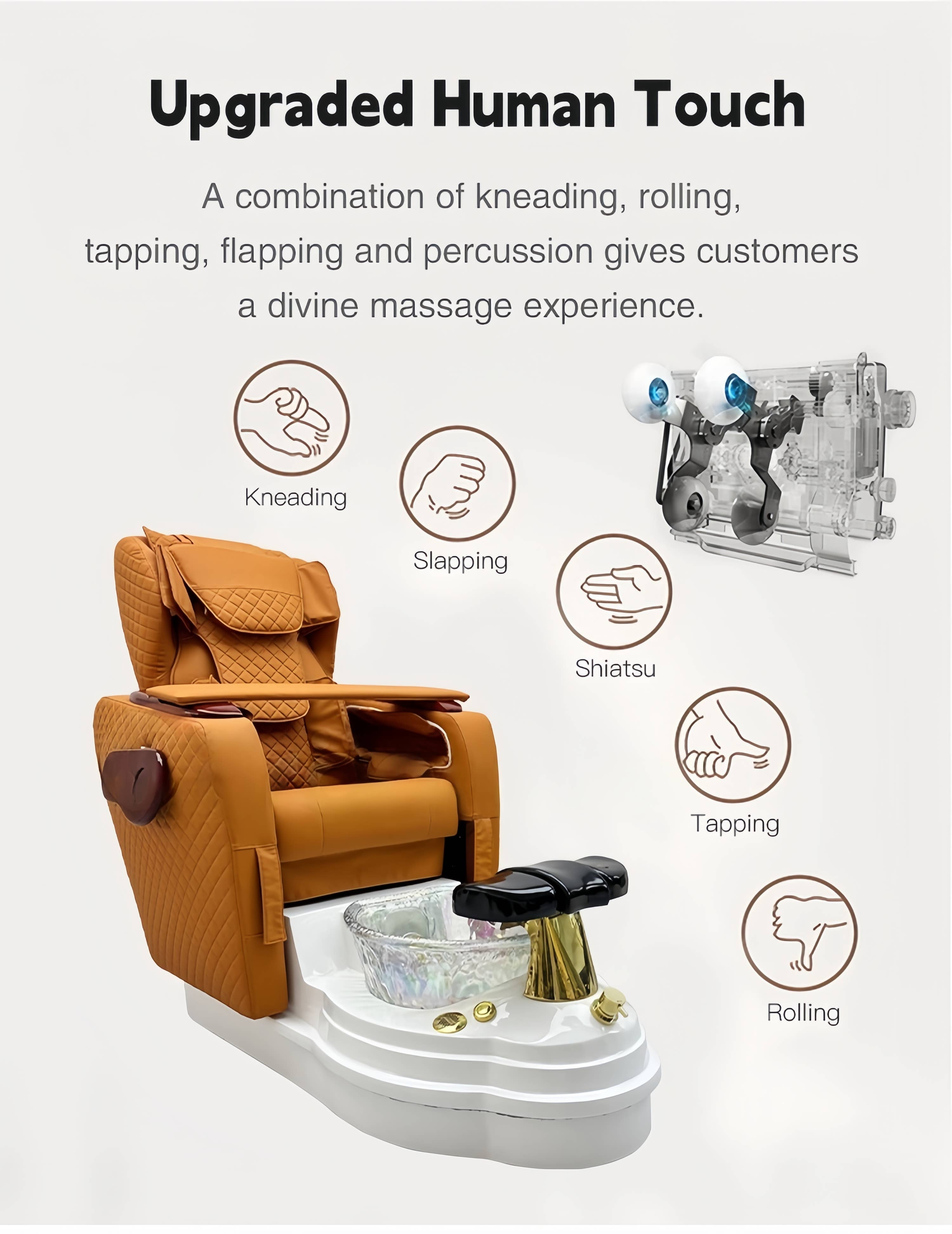TOP SPA OUTLET - Wholesale Chair - Lux Grand Pedicure Chair With Massage, Acetone Resistant7