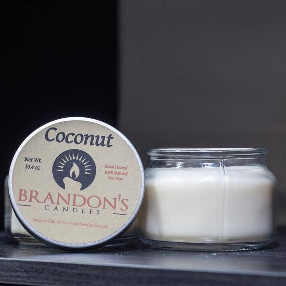 Bougie Noix de coco pour la vente par Brandon’s Candles, LLC