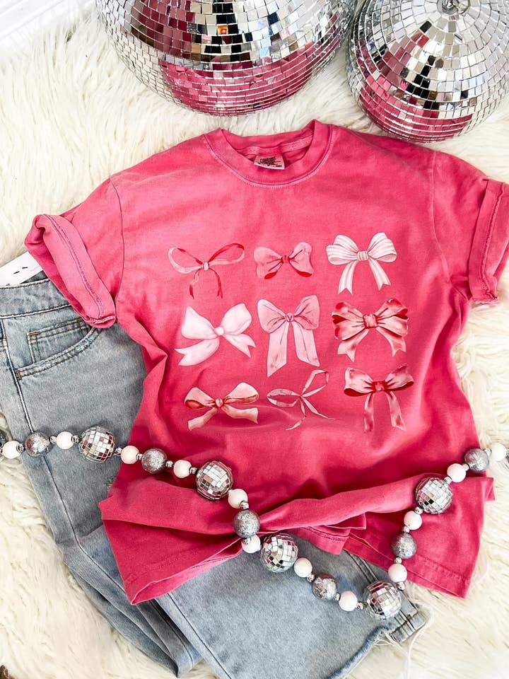 Preppy Bow Tee for wholesale by Hart and Hollow