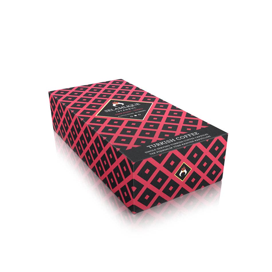 Aladdin - Vente Cafés/expressos instantanés - Capsules de café turc Selamlique Dark Roast - Capsules à usage unique - 7 g / 0,24 oz - Pack de 102