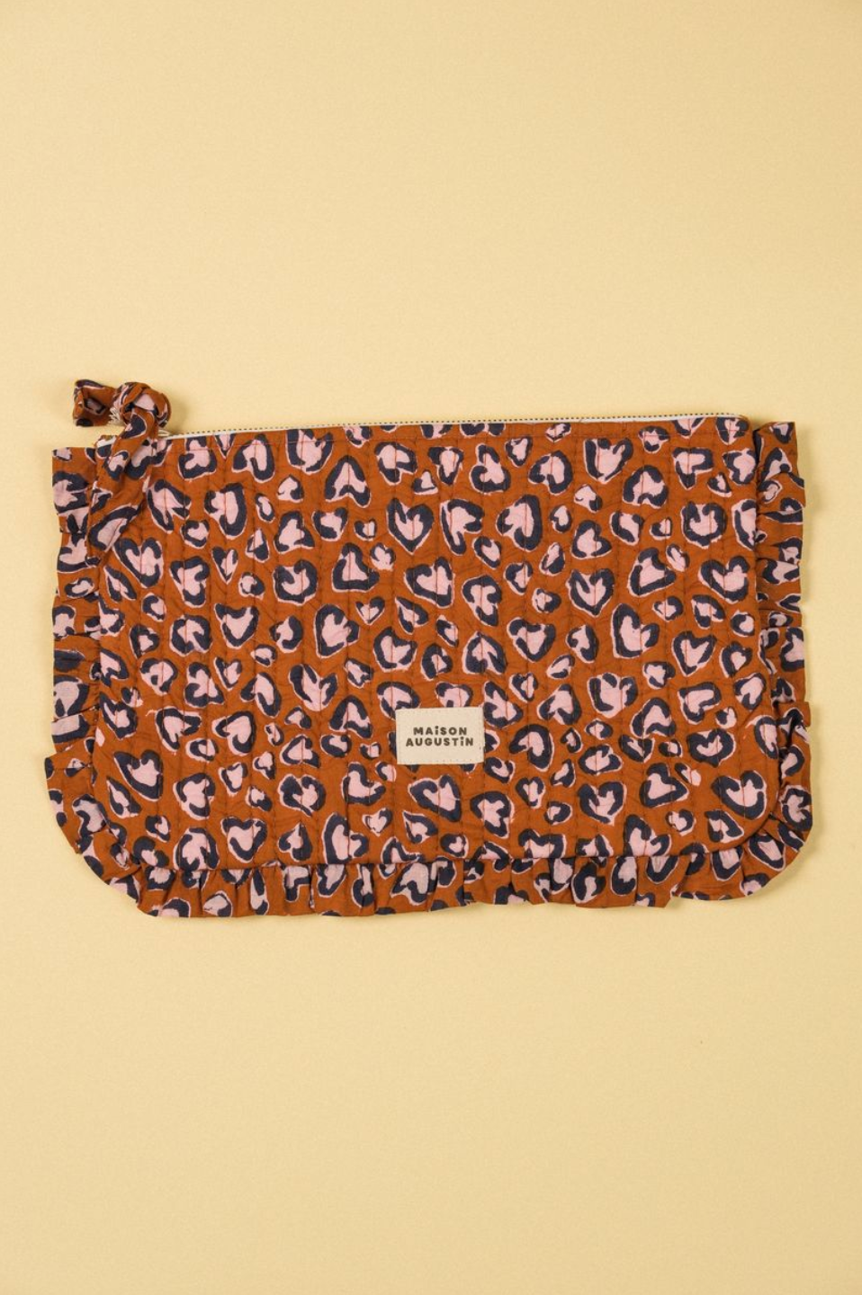 Maison Augustin - Wholesale Pouch - Women's - Large Camel Leo Pouch0