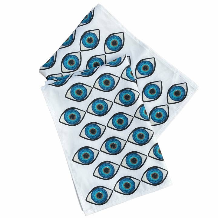 BLUE EYES tea towel and other Purchase Wholesale linen label. Free Returns & Net 60 Terms on Faire trending on Faire.