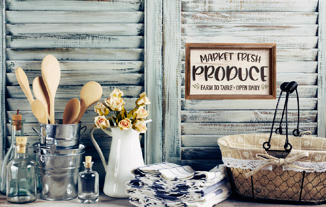 Pheasant & Needham Home Decor & Crafts - Wholesale Sign - Market Fresh Produce Sign WALL DECOR2