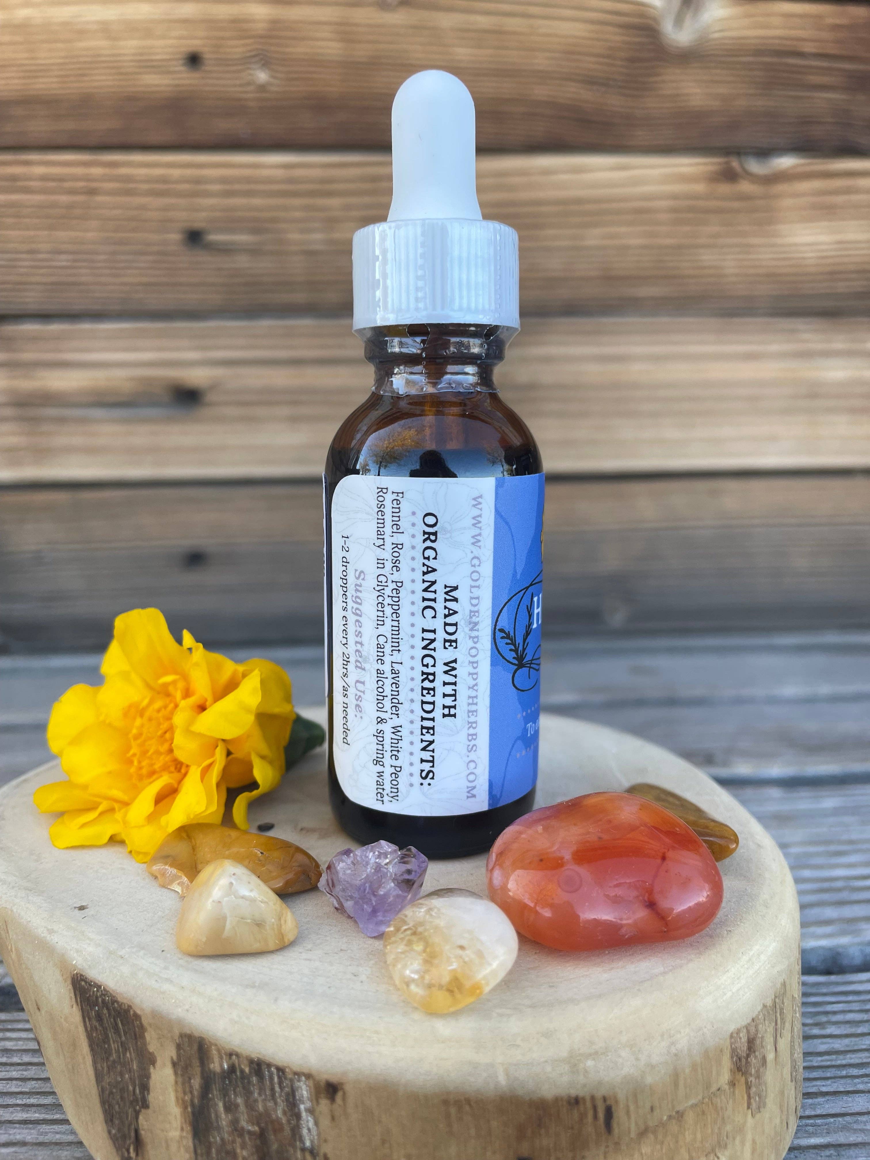 Golden Poppy Herbal Apothecary - Wholesale Tincture - Headache Relief Tincture Formula, 1oz1