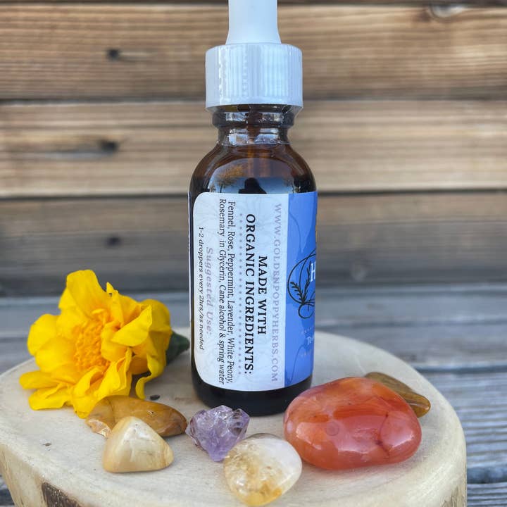 Golden Poppy Herbal Apothecary - Wholesale Tincture - Headache Relief Tincture Formula, 1oz1