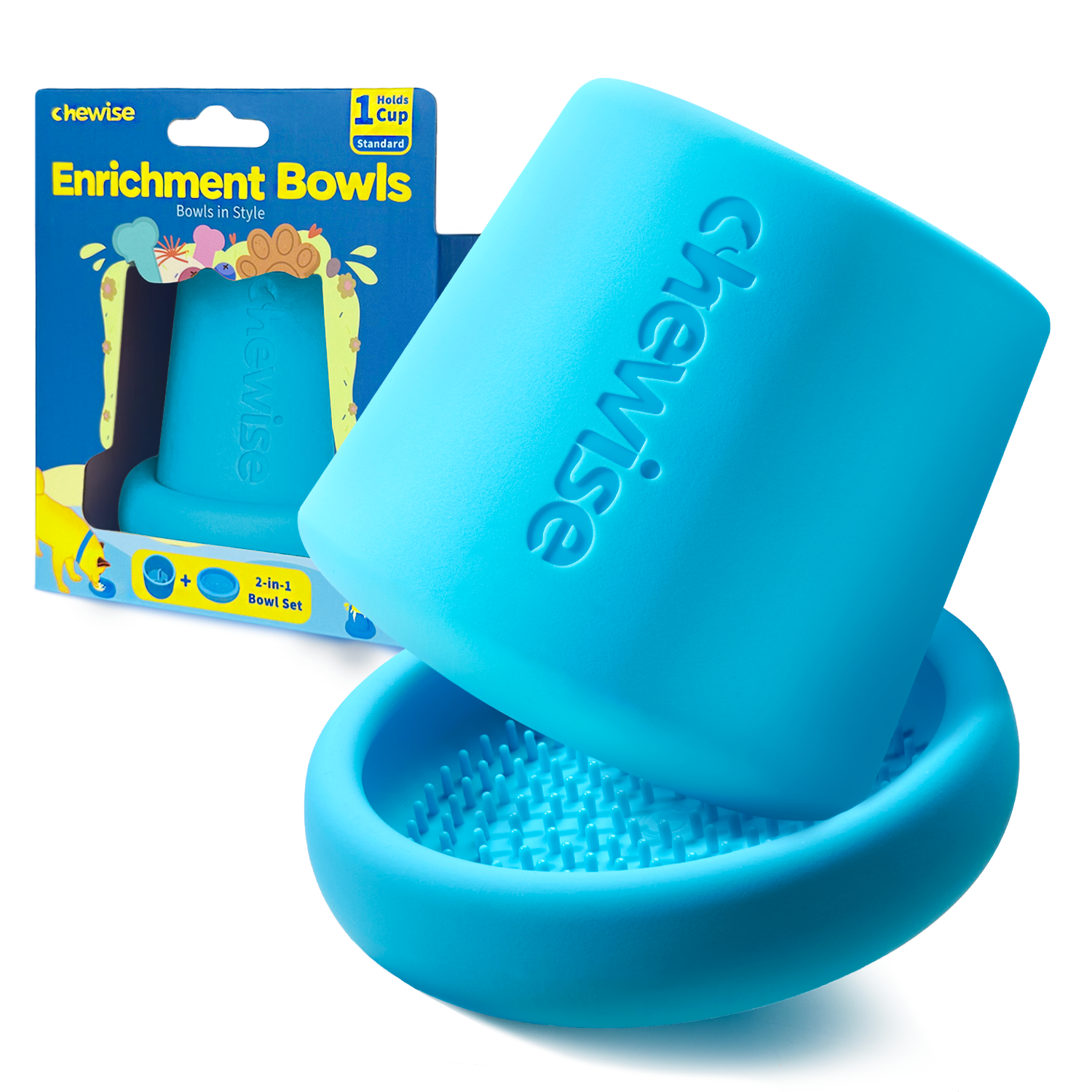 Chewise Official – wholesale Pet bowl – Dog – Chewise Enrichment Bowls - Standard I 1+ Cup0
