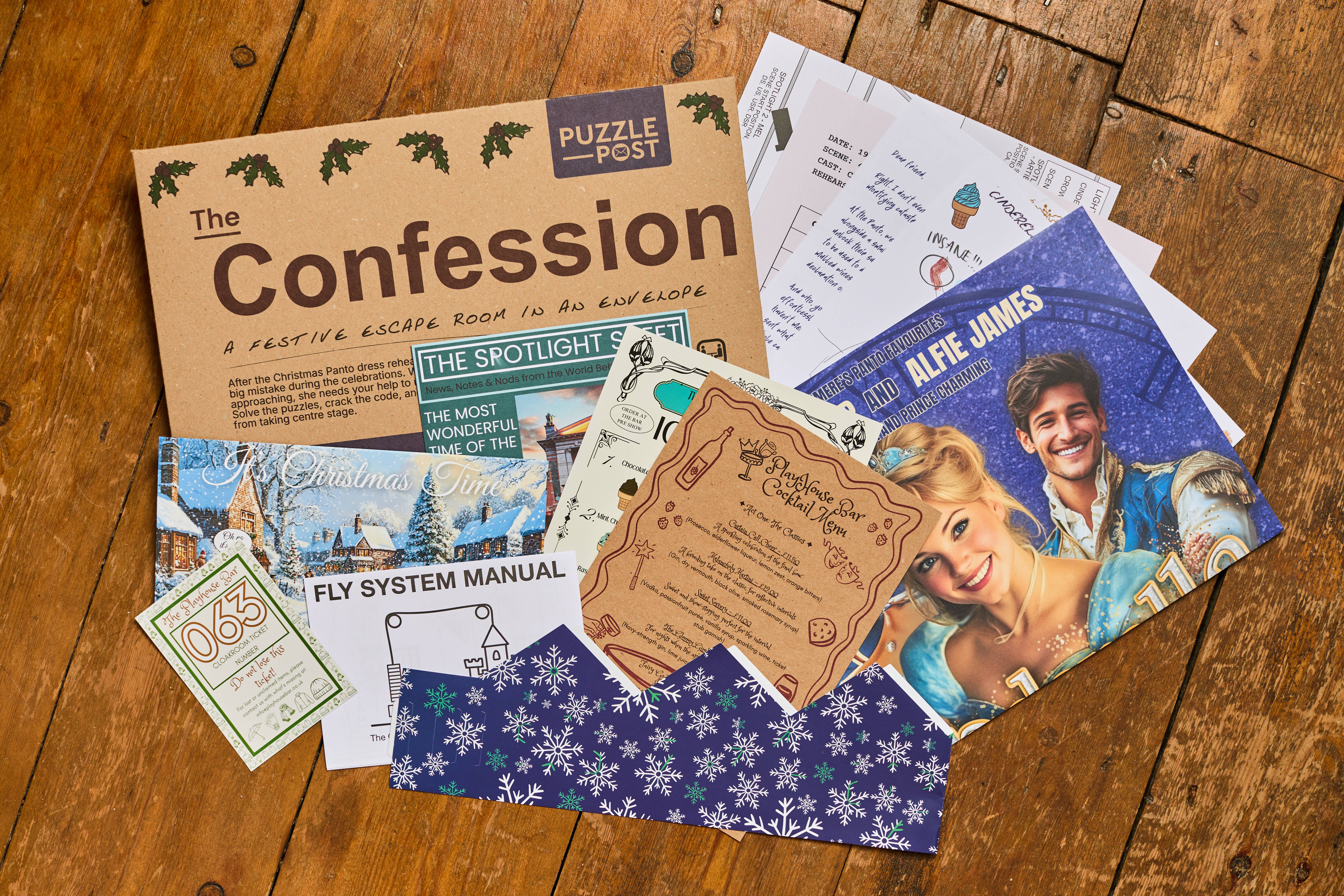 Puzzle Post Games - Wholesale Board Game - CHRISTMAS Escape/Puzzle Game | Board Game | The Confession1