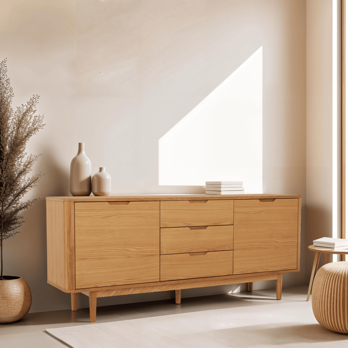 Furnhouse - Wholesale Sideboard - 3-Door Sideboard Nyborg - Natural Oil7