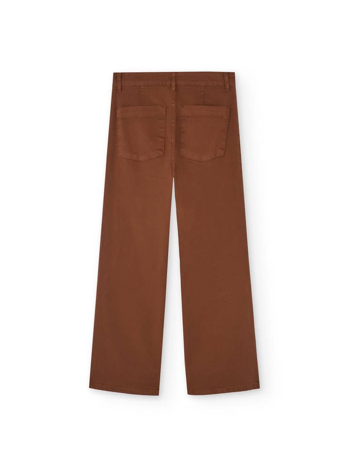 Brown Hani Recycled Cotton Sailor Terracotta Pants for wholesale on Faire4