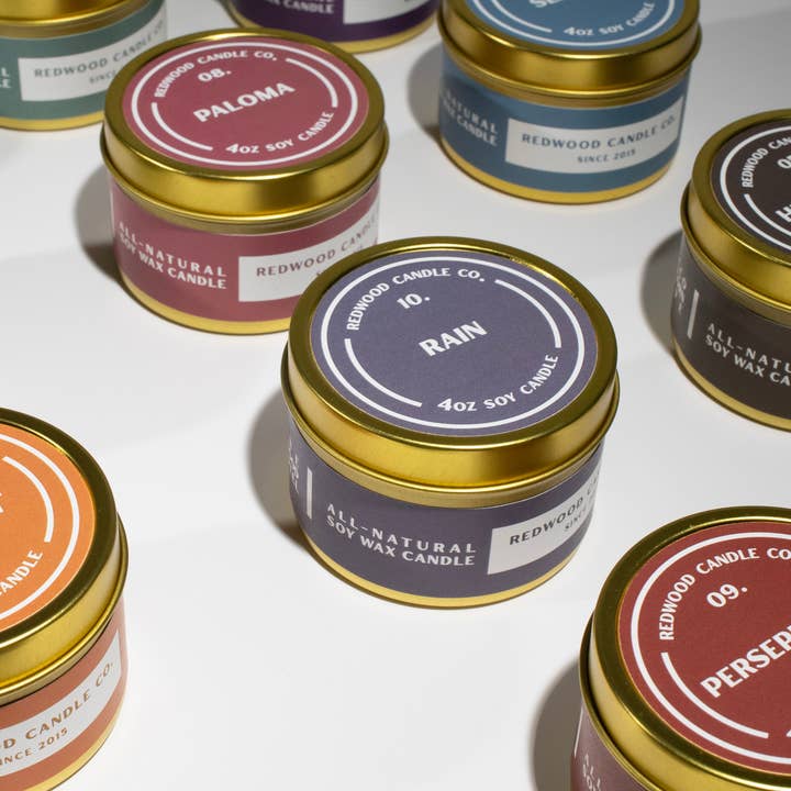 Redwood Candle Co. - Vente Bougies de voyage - Wanderlust Boîte de voyage 4oz3