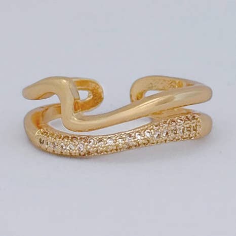 Anel de Dupla Banda Andi por atacado de LE Sensor