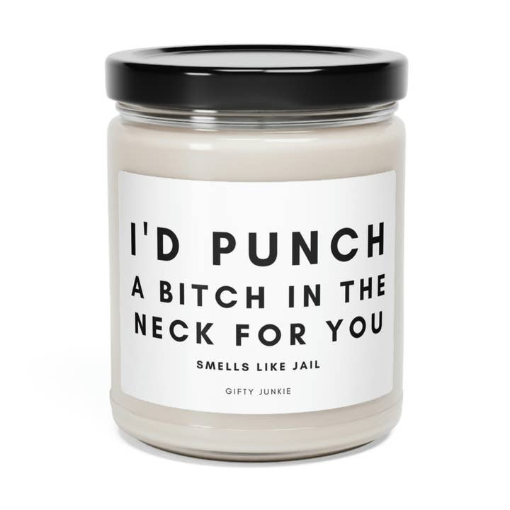 Eu puncaria uma cadela no pescoço para você velas engraçadas por atacado de GiftJunkie