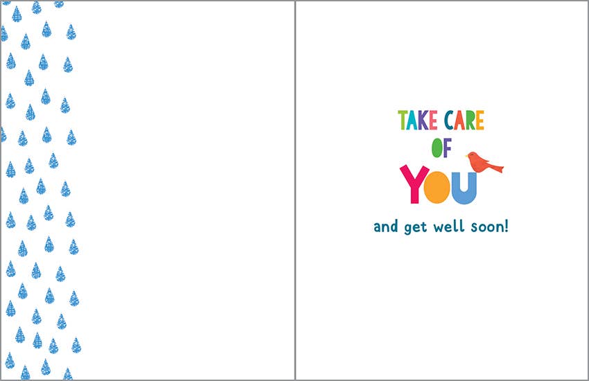 GINA B DESIGNS - Vendita all'ingrosso Biglietti di auguri di pronta guarigione - Biglietto di Auguri di Pronta Guarigione - Ombrello1