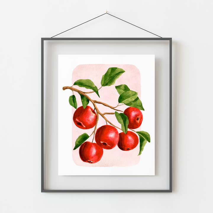 NorthHouse Creative Co. – wholesale Art print – Apples Watercolor Print7