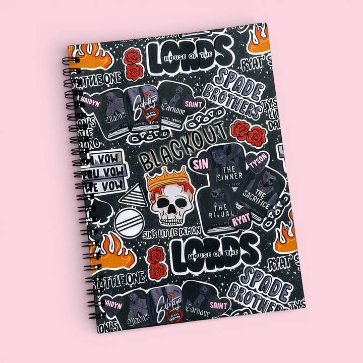 LORDS A5 Spiral Notebook for wholesale by Posh Paperie