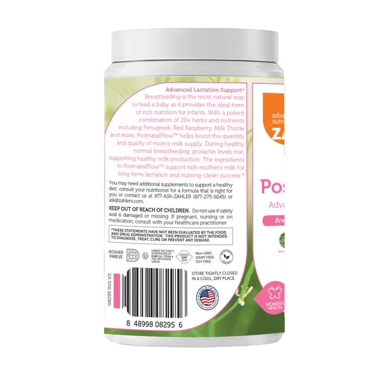 Advanced Nutrition by Zahler - Vente Thé d'allaitement - Zahler PostNatalFlow Advanced Lactation Support + Postnatal.2