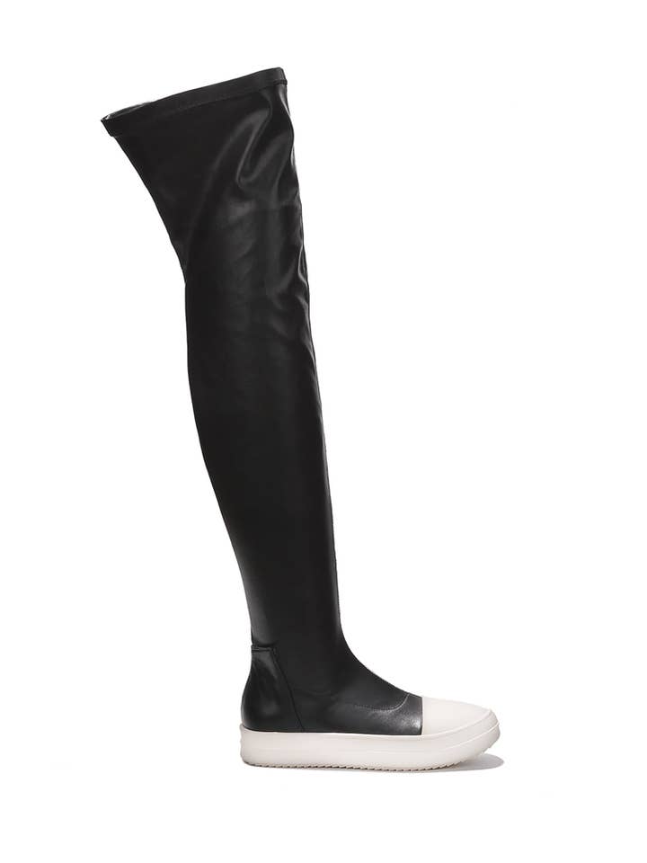 YRU Shoes - Wholesale Boots - Women's - LUPITA - BLACK/WHITE