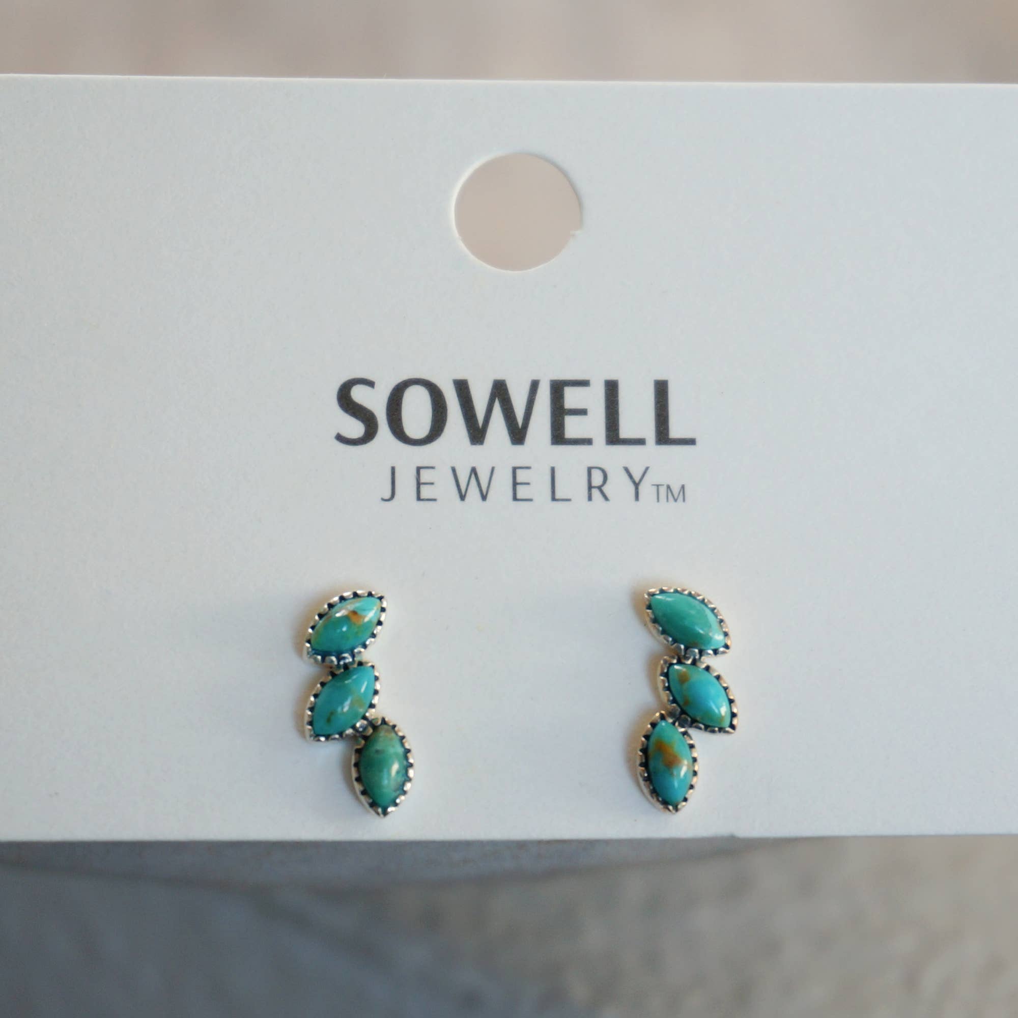 Sowell Jewelry - Wholesale Stud/Post Earrings - Lyra Turquoise Earrings1