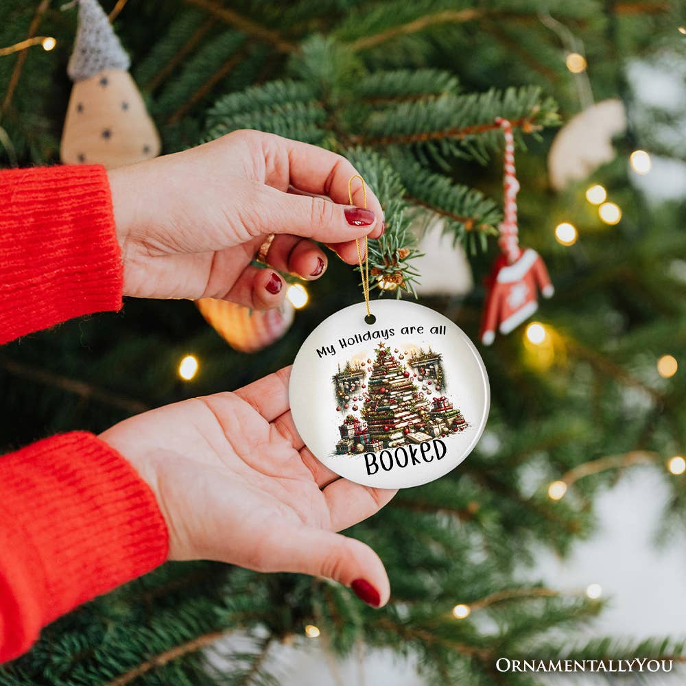 OrnamentallyYou - Wholesale Ornament - My Holidays are all Booked Whimsical Christmas Ornament4