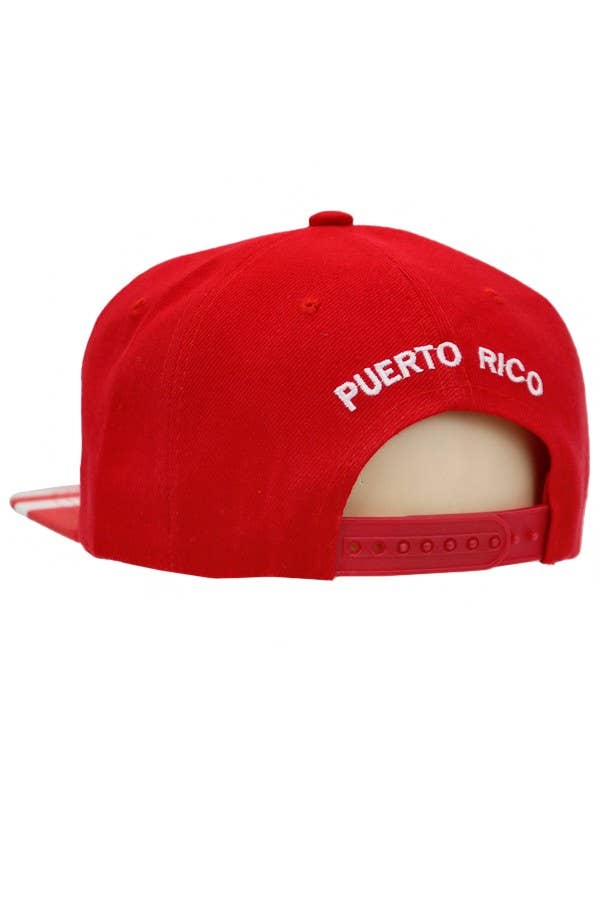 Red Puerto Rico Snapback for wholesale on Faire3