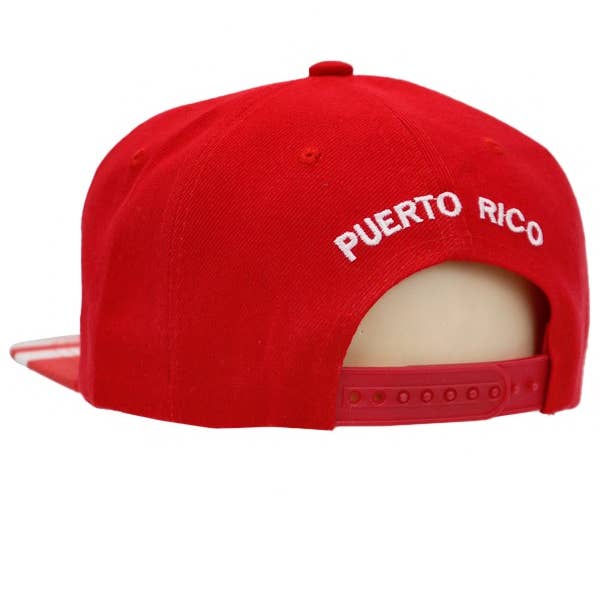 Red Puerto Rico Snapback for wholesale on Faire3