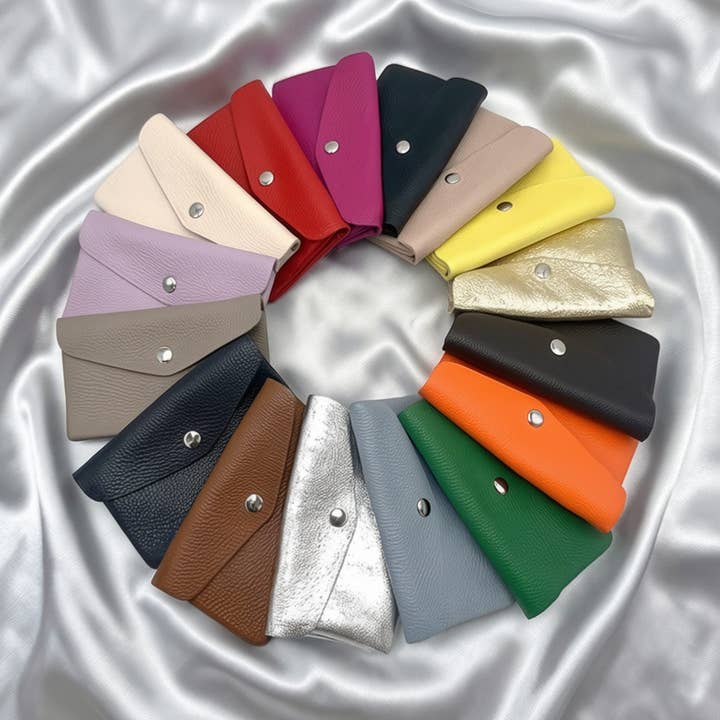 Women's genuine leather wallet, Big size, art. 302002 for wholesale by Suie Valentini srl