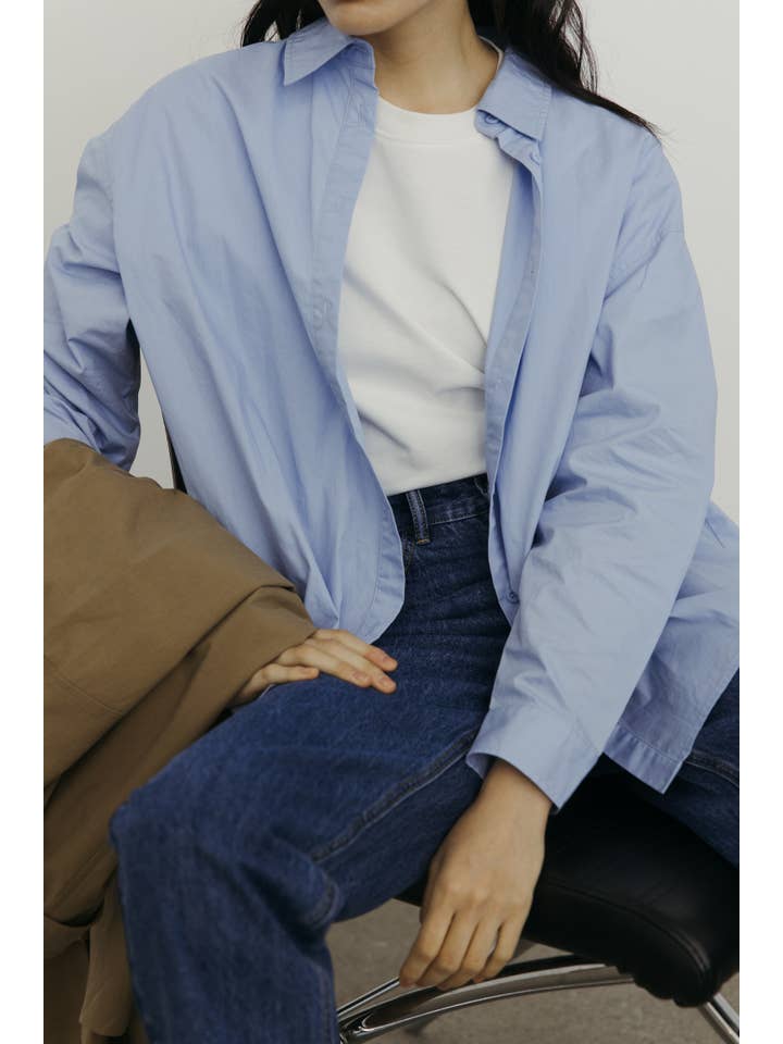 MOD REF - Wholesale Button Down Shirt - Women's - The Ema Top | Collared Button-Down Top14