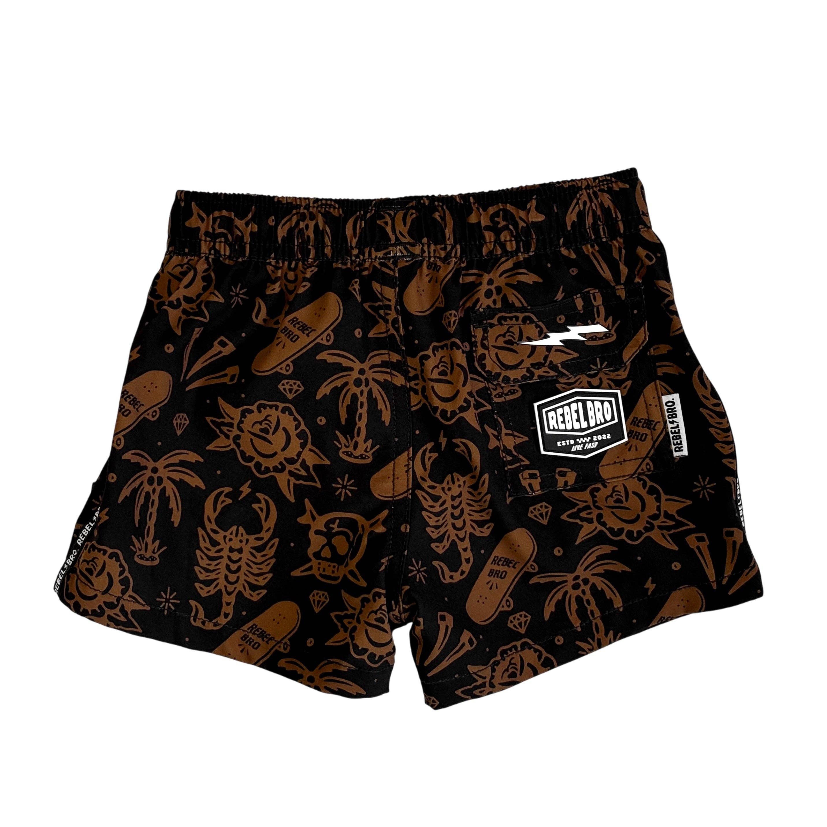 Rebel Bro - Vente Short de bain – enfant - Short de bain hybride en Rebels In Paradise [Édition Sahara]1