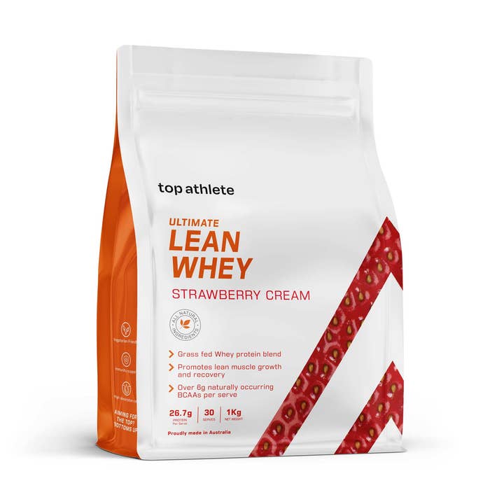 Ultimate Lean Whey Strawberry Cream for wholesale by Top Athlete