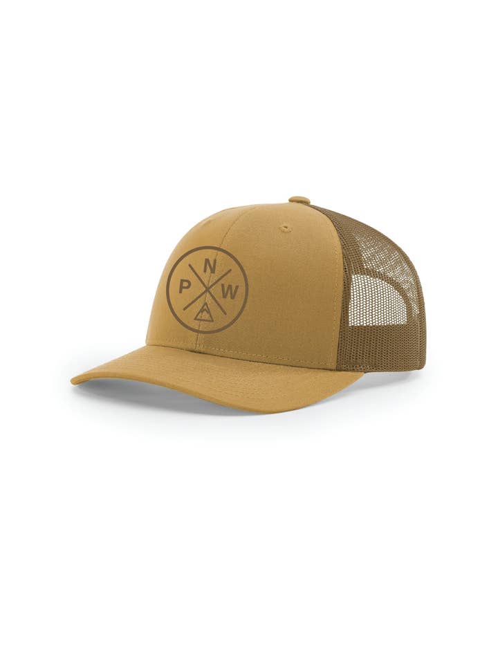 The Classic Trucker Hat Amber Gold for wholesale by Northwest Vibes Supply Co.