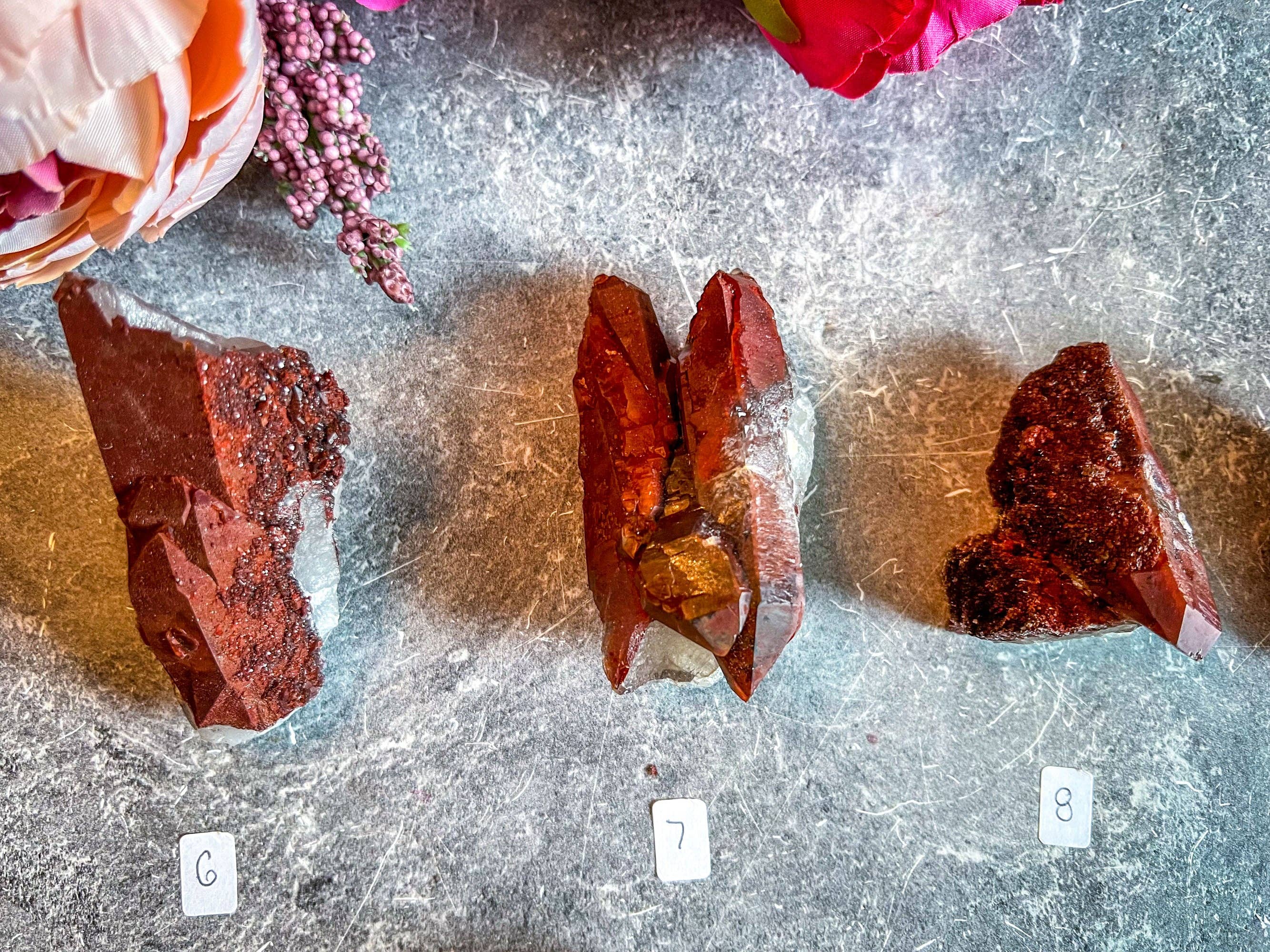 Mandala Gems – wholesale Spiritual stone/crystal – Raw Red Hematoid Quartz Clusters, You Choose Piece!4