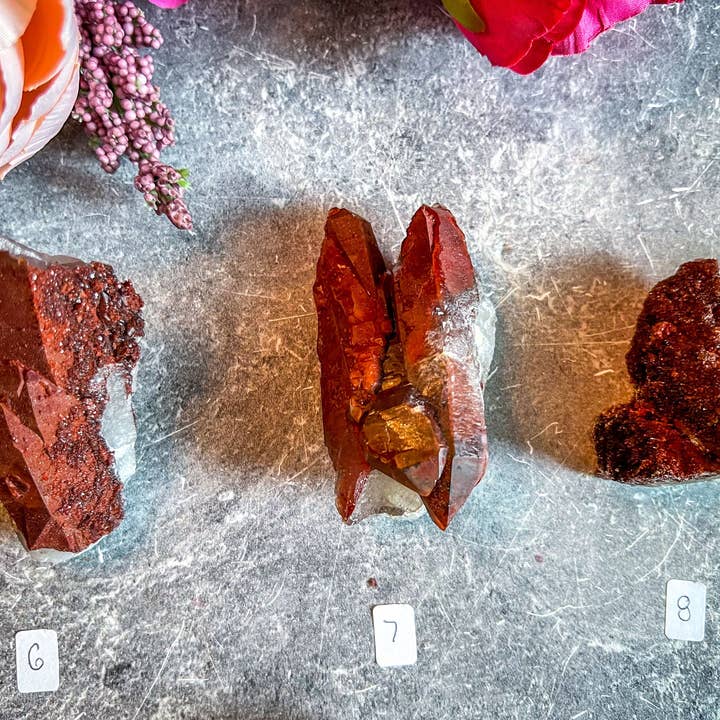 Mandala Gems – wholesale Spiritual stone/crystal – Raw Red Hematoid Quartz Clusters, You Choose Piece!4